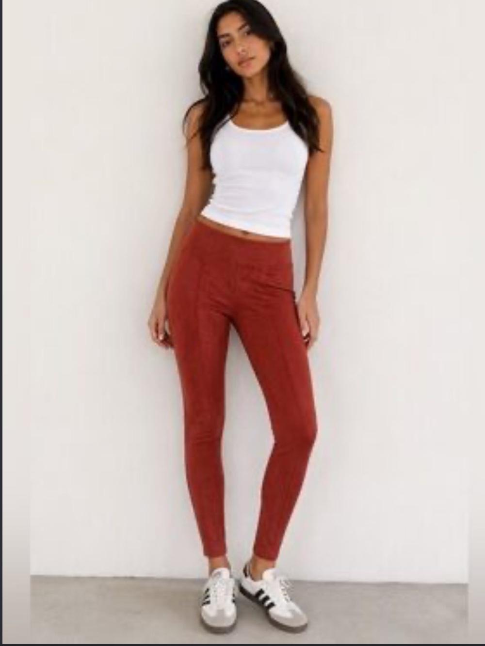 Hope & Harlow Women’s Rust Skinny Ponte Pants